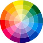 Color wheel with added white to make tints