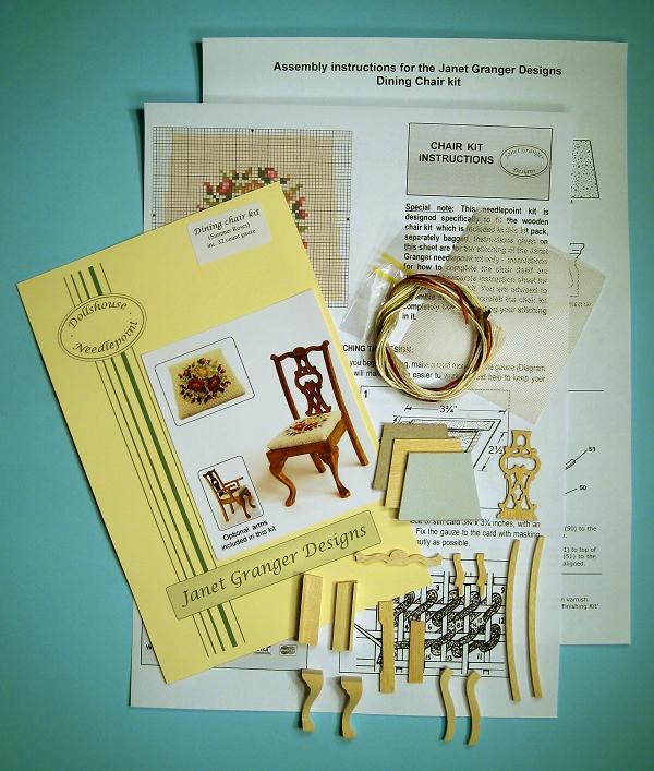 Contents of a dining chair kit