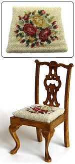 Dollhouse needlepoint dining chair kits