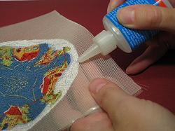 Miniature needlepoint tutorial - start at the centre of the silk gauze